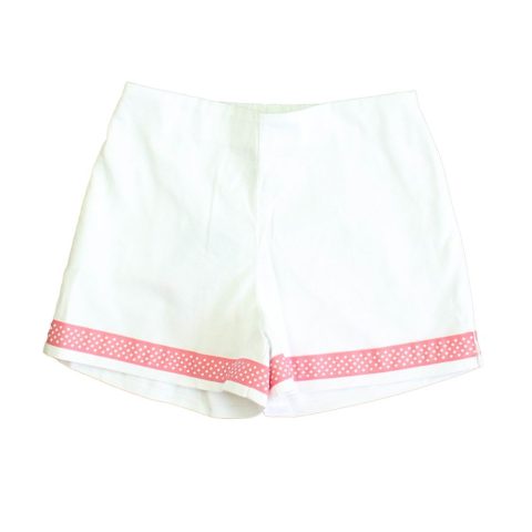 Classic Prep Girls Bright White | Pink Shorts Size: 6-14 Years 7805830627388