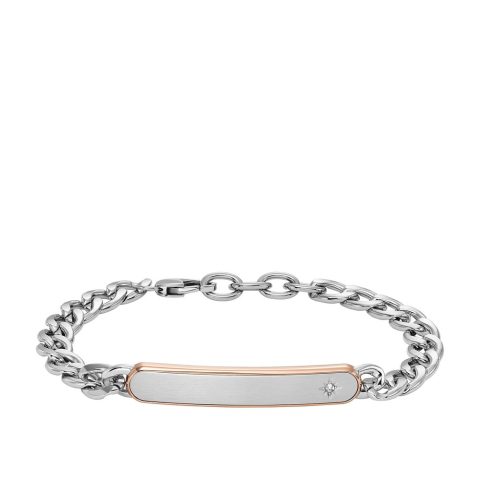 Fossil Men’s Classic Two-Tone Stainless Steel Chain Bracelet