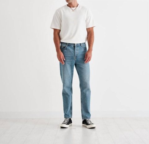 Men’s Slim Fit Jeans In Mid Blue Wash