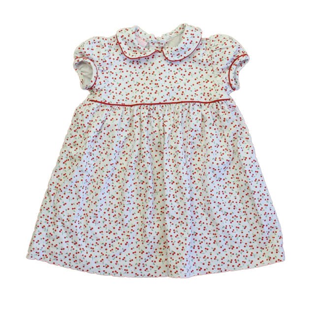 Petit Bebe Girls White Cherries Dress 7805831905340