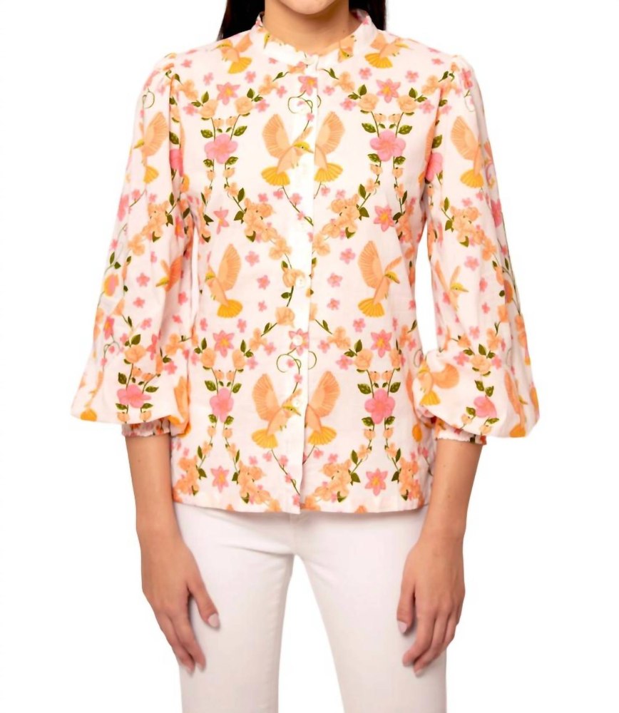Chiara Top In Veranda Peach