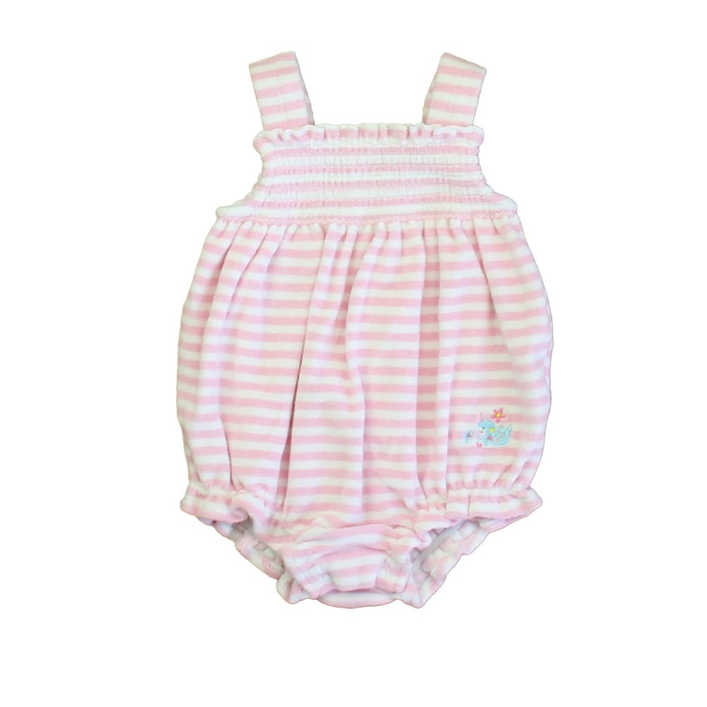 Kissy Kissy Girls Pink | White Romper 7805832790076