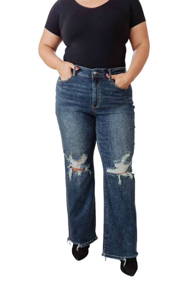 High Rise 90’s Straight Jeans In Dark Wash 7704767266876