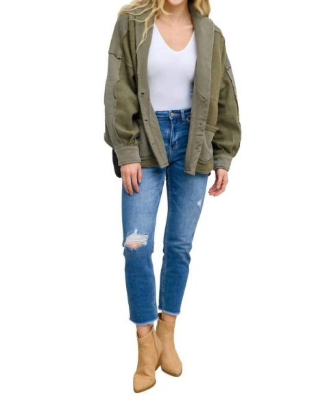 Embroidery Boyfriend Jeans In Mid Wash 7704768118844