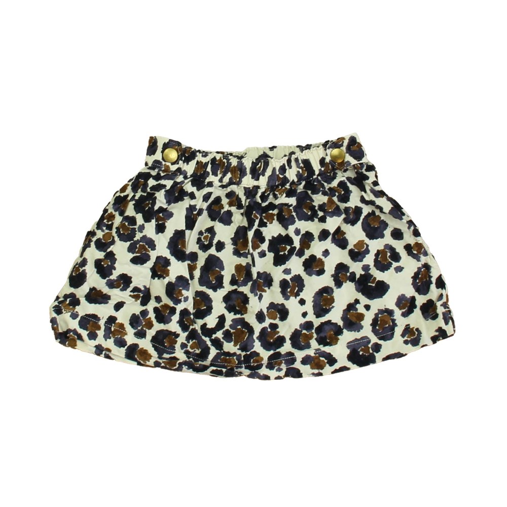 Crewcuts Girls Ivory | Navy | Brown Skirt 7805833773116
