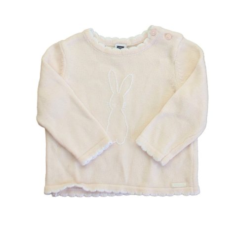 Janie and Jack Girls Pink Bunny Sweater 7805834100796