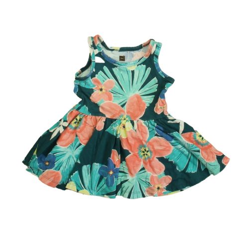 Tea Girls Teal | Pink Floral Dress 7805834592316