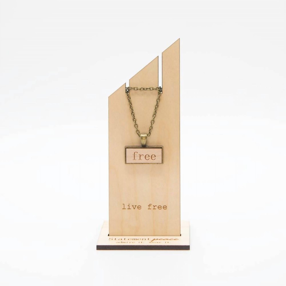 Women’s Live Free Drop Necklace In Natural 7704775753788