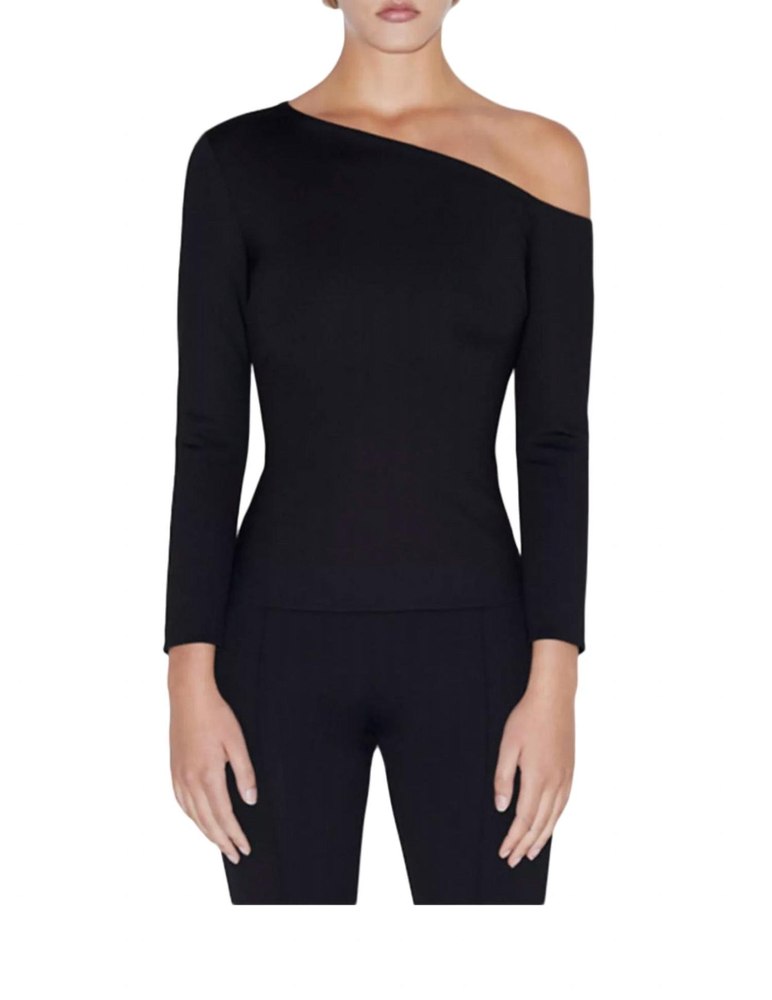 Long Sleeve Off The Shoulder Top In Parchment 7704777818172