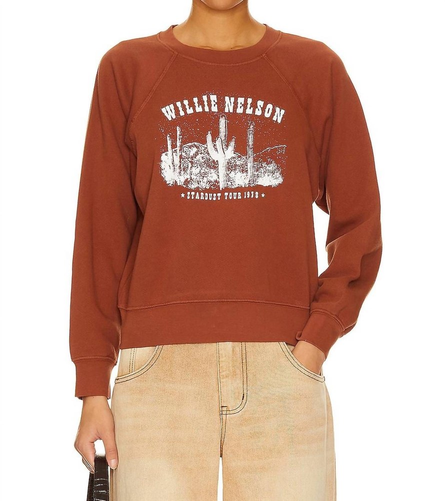 Willie Nelson Stardust Sweatshirt In Sable 7704778178620