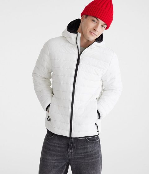 Aeropostale Hooded Midweight Puffer Jacket 7833222316092