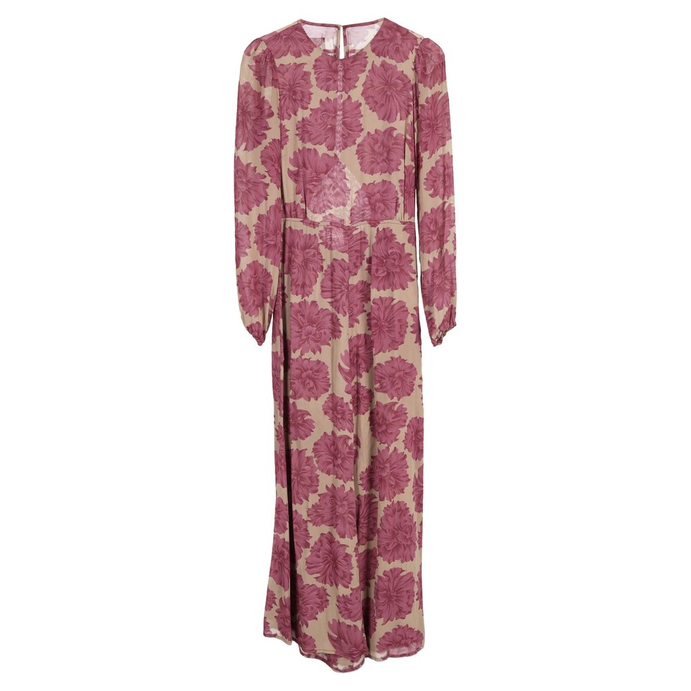 Reformation Floral Print Jumpsuit in Pink Viscose 7833207930940