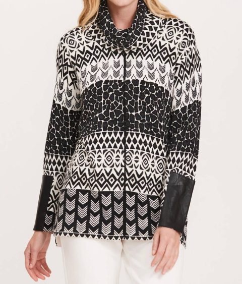 Inca Tunic Long Sleeve Top In Multi