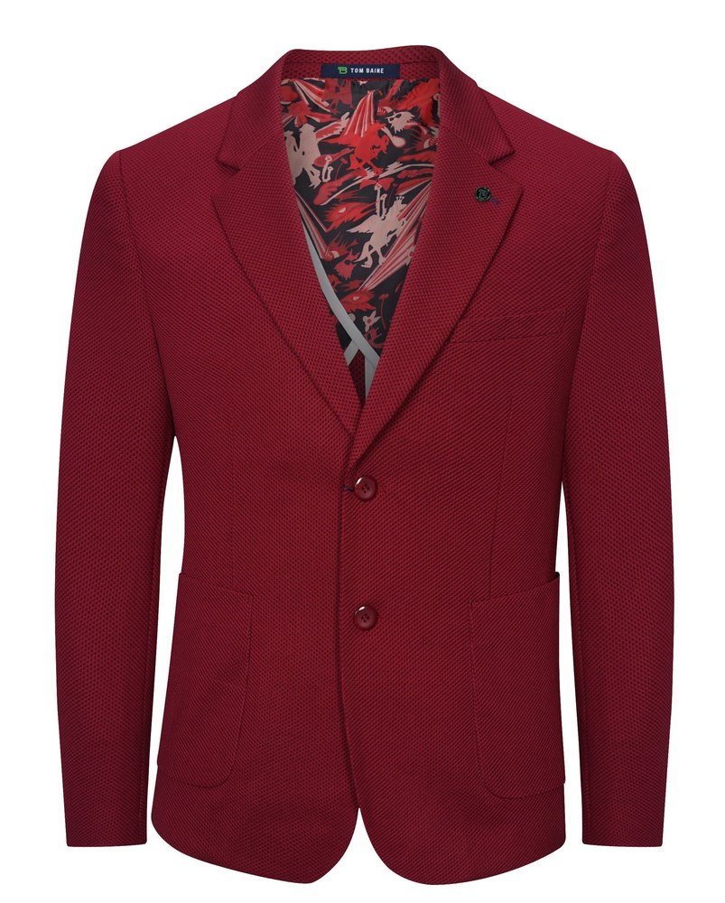 Tom Baine Slim Fit Waffle Performance Stretch Solid Sport Coat 7387849195580