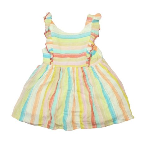 Pink & Violet Girls Pink | White | Blue Stripe Dress 7805836165180