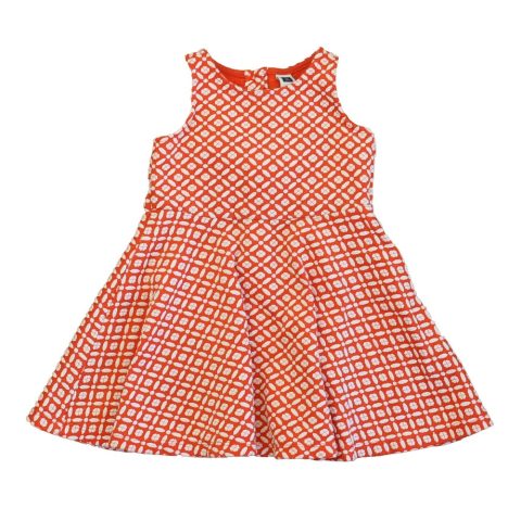 Janie and Jack Girls Coral | White Dress 7805836427324