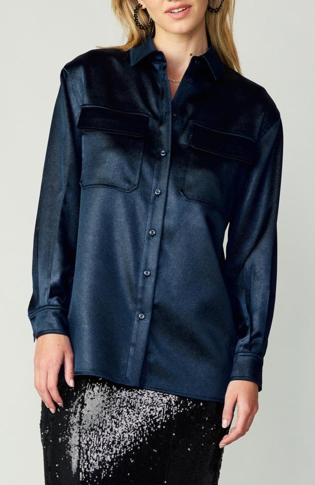 Button Up Top In Navy