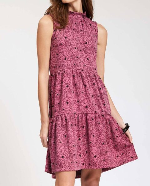 Toni Jacquard Dress In Pink