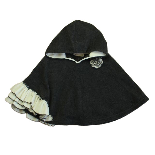 Million Polkadots Girls Gray Poncho 7805837541436