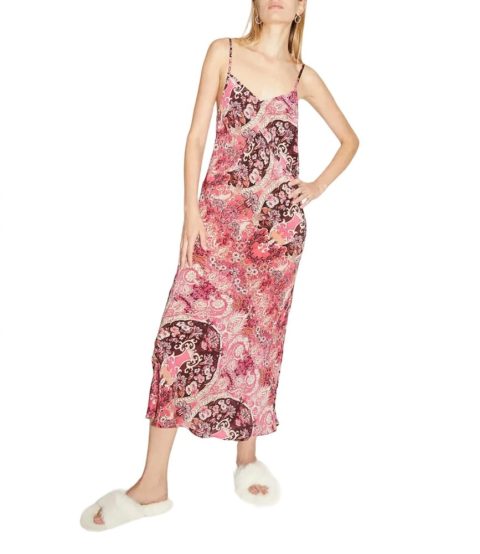 Besalu Isabel Slip Dress In Mix 1 Pink 7704787746876