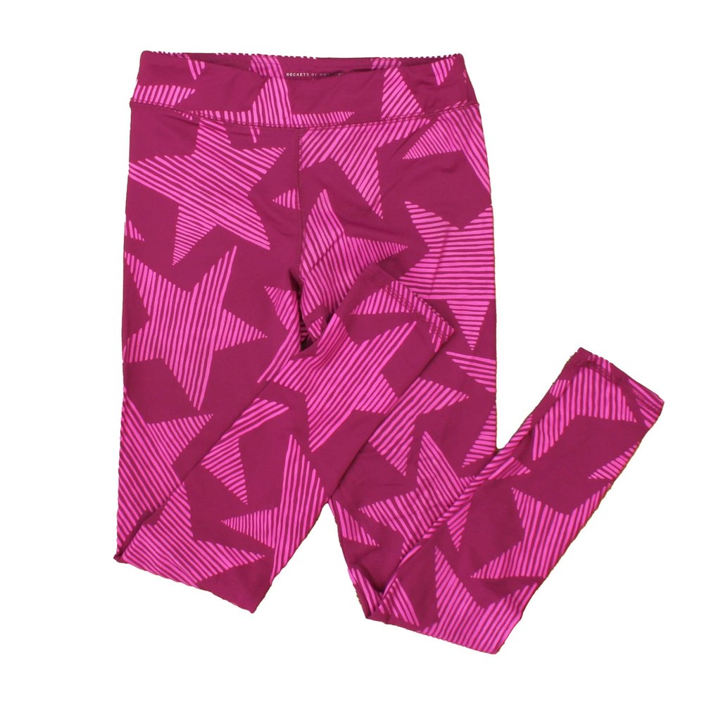 Rockets Of Awesome Girls Pink | Stars Leggings 7805838262332