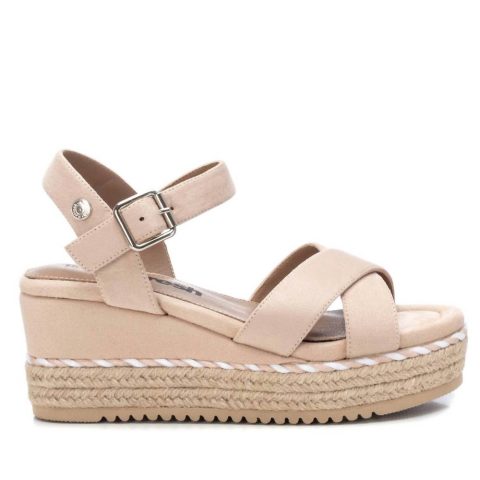 Women’s Suede Wedge Sandals In Beige 7704789844028
