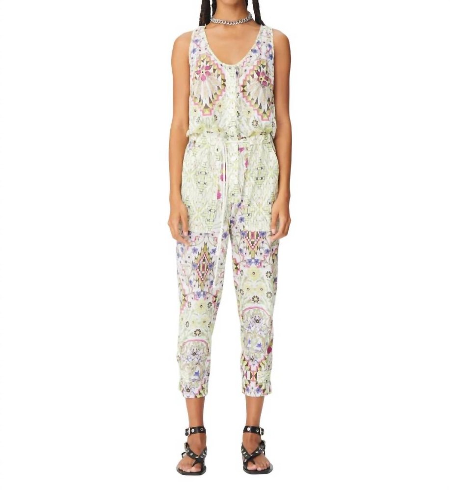 Esquel Iriel Jumpsuit In White Mix 150 7704790007868
