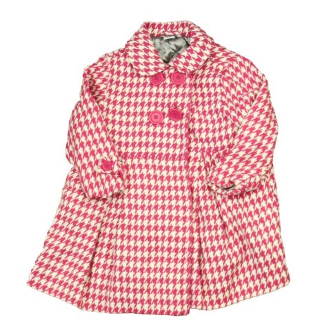 Hartstrings Girls Pink Houndstooth Jacket 7805838983228
