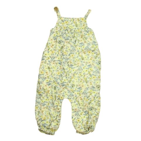 Something Navy Girls Yellow | Blue Floral Romper 7805839015996