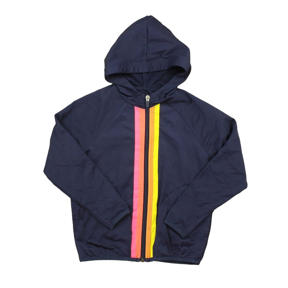 Rockets Of Awesome Girls Blue | Multi | Stripes Hoodie 7805839441980