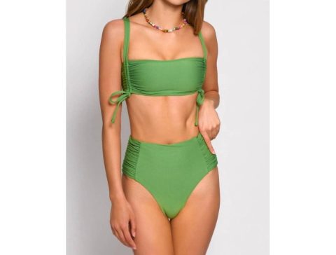 Solid Soma Bikini Top In Green 7833295028284