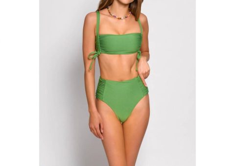 Solid Soma Bikini Bottom In Green 7833295683644