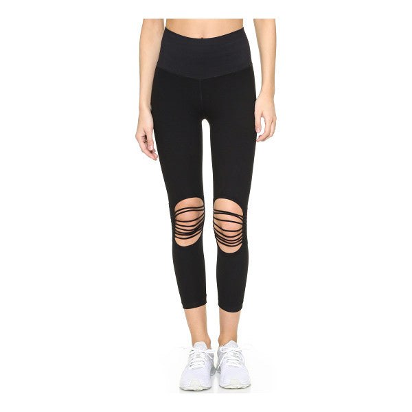 Phat Buddha Women’s St. Nicholas Ave Leggings, Caviar, One Size