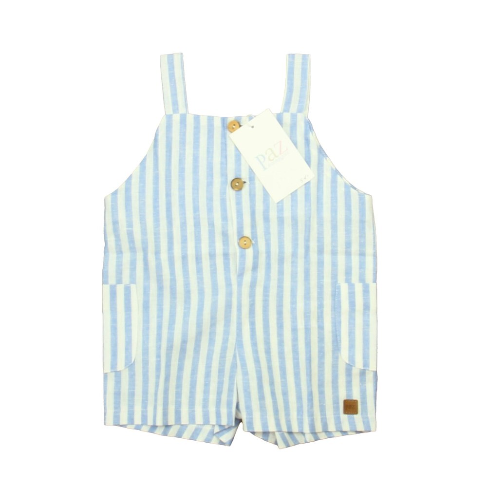 Paz Rodriguez Boys Blue | White Romper 7805840457788