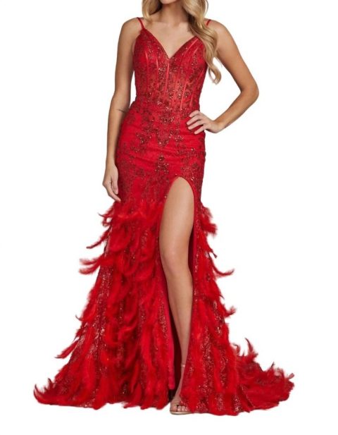 Glittered Long Prom Dress 7833311576124