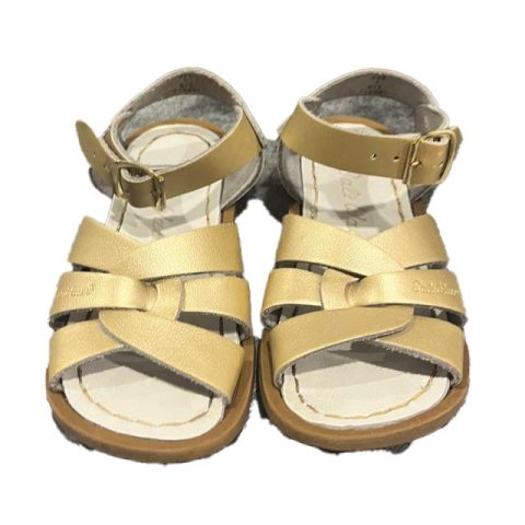 Hoy Saltwater Girls Gold Sandals 7805842587708