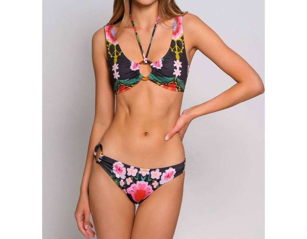 Valenza Bikini Top In Mirrored Greenery 7833312198716