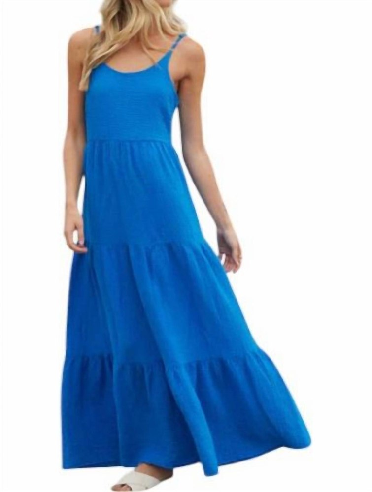 Bria Slip Midi Dress In Sapphire Blue 7833320357948