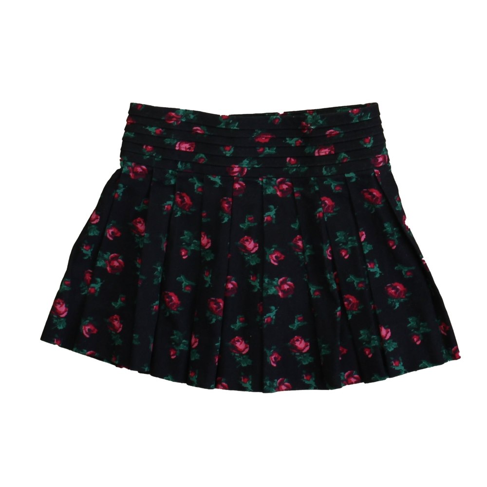 Brooks Brothers Girls Navy Floral Skirt 7805842718780
