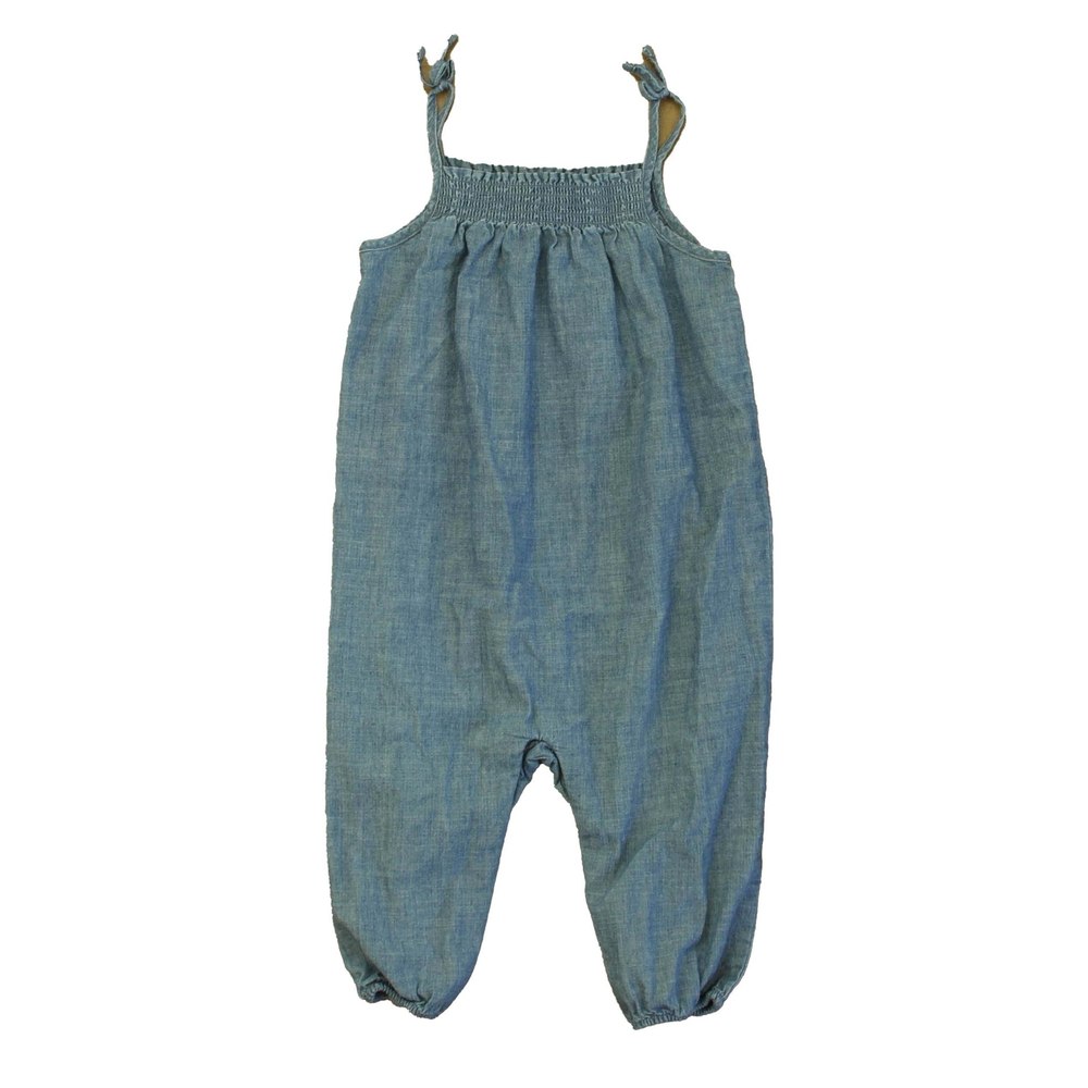 Ralph Lauren Girls Blue Romper 7805843046460