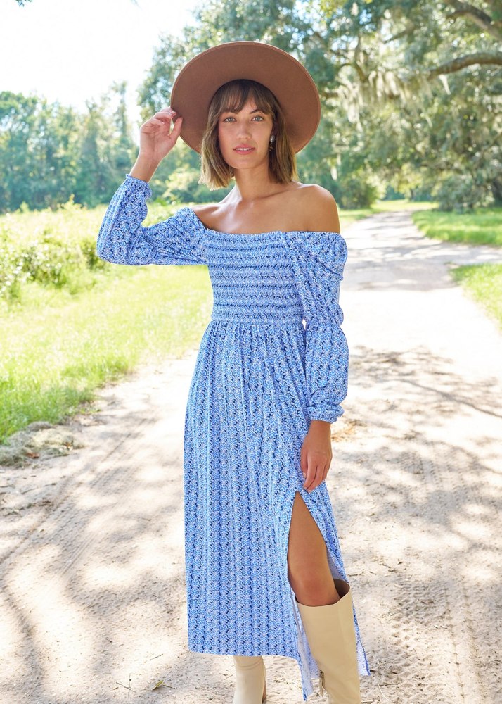 Sullivan’s Island Puff Sleeve Maxi Dress
