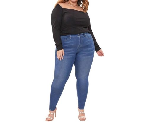 Missy Skinny Jeans – Plus In Dark Wash 7833320915004