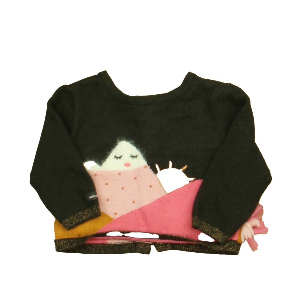 Catimini Girls Brown | Pink Sweater 7805843210300