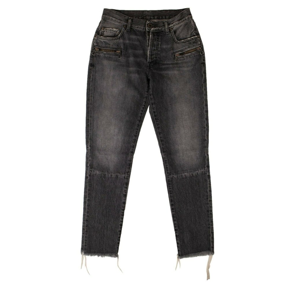 Unravel Project Zipped Pockets Jeans Pants – Black