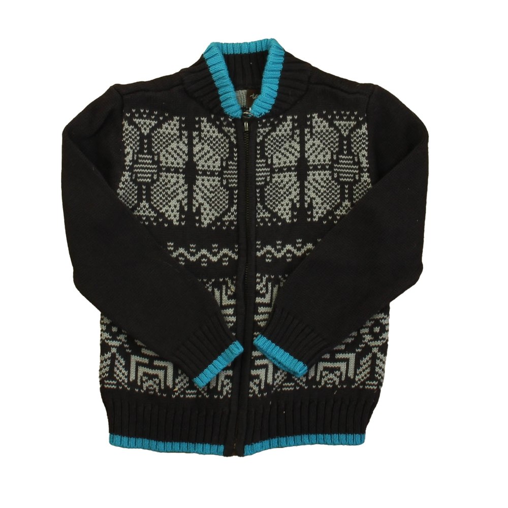 Tea Boys Brown | Blue Cardigan 7805847339068