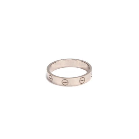 Cartier 18K White Gold Love Ring in silver 18K White Gold 7705711542332