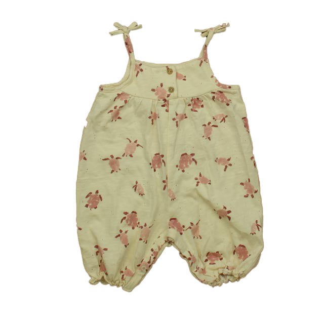Play Up Girls Ivory | Pink Turtle Romper 7805848551484