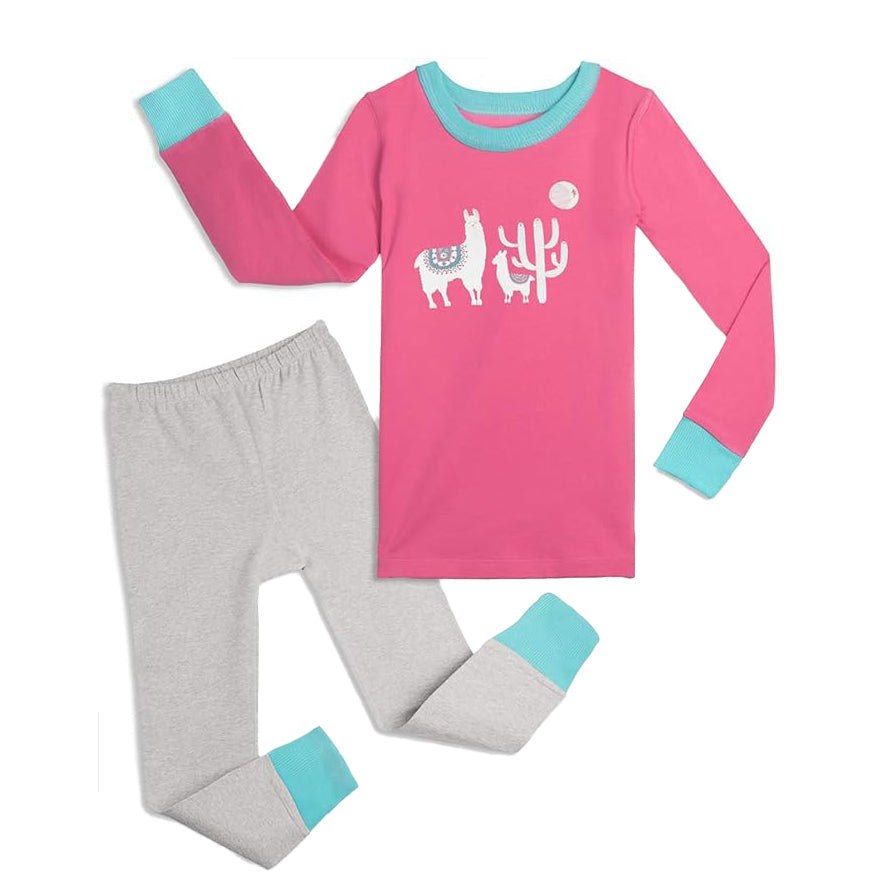 Mightly Girls Goodnite Llamas 2-piece Pajamas 7805855793212