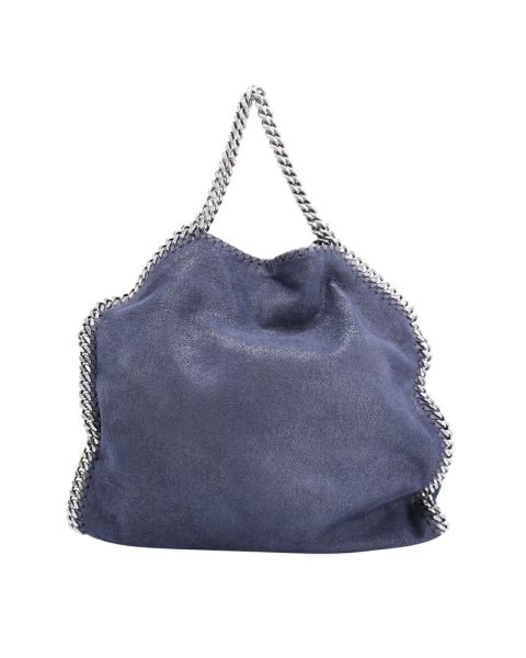 Stella McCartney Falabella Fold Over Tote Bag in Black Vegan Leather 7705722257468