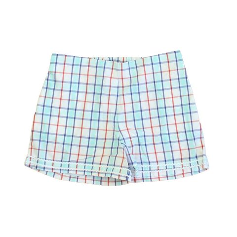 Classic Prep Girls Surf’s Up Plaid Shorts Size: 6-14 Years 7805873553468